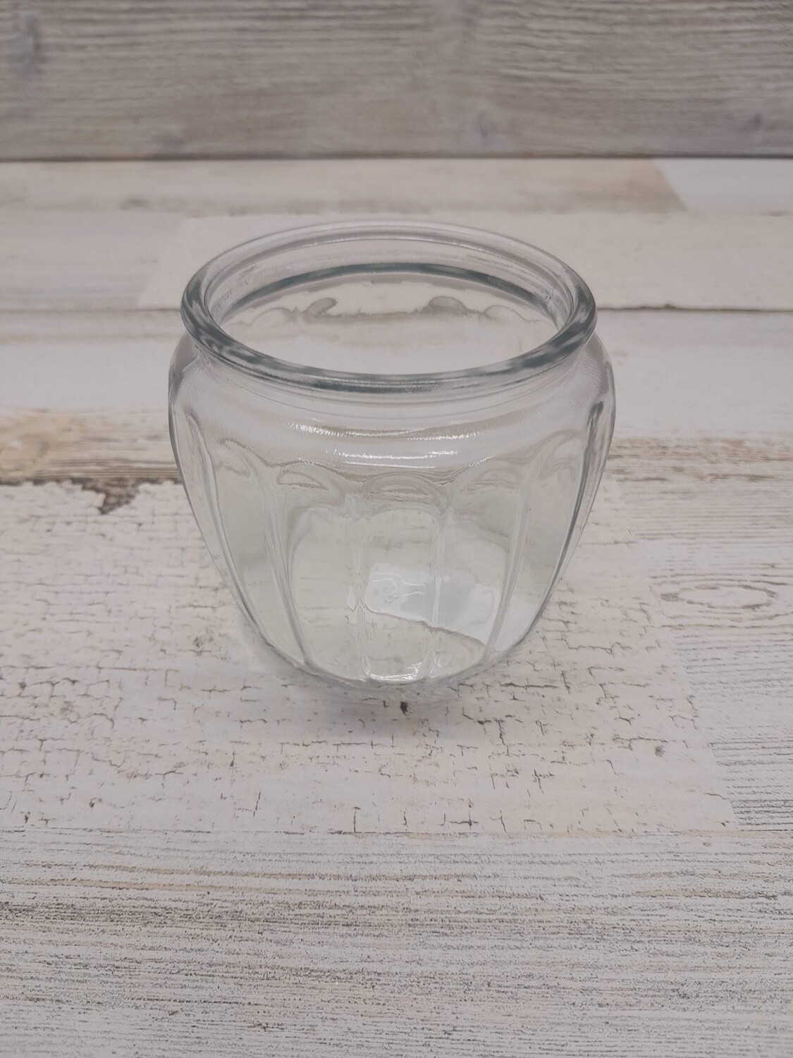 4oz Fluted Jar Clear (Glass)
