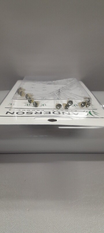 12pc 6mm Rhinestone Pick Black