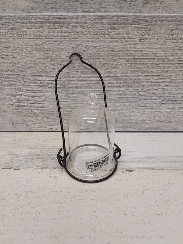 Hanging Votive Holder Black/Clear