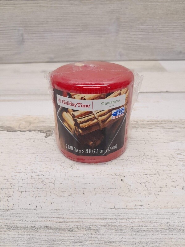 2.8&quot;x3&quot; Pillar Candle Cinnamon