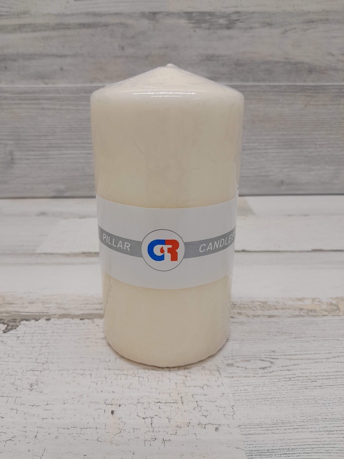 3&quot;x6&quot; Pillar Candle Ivory