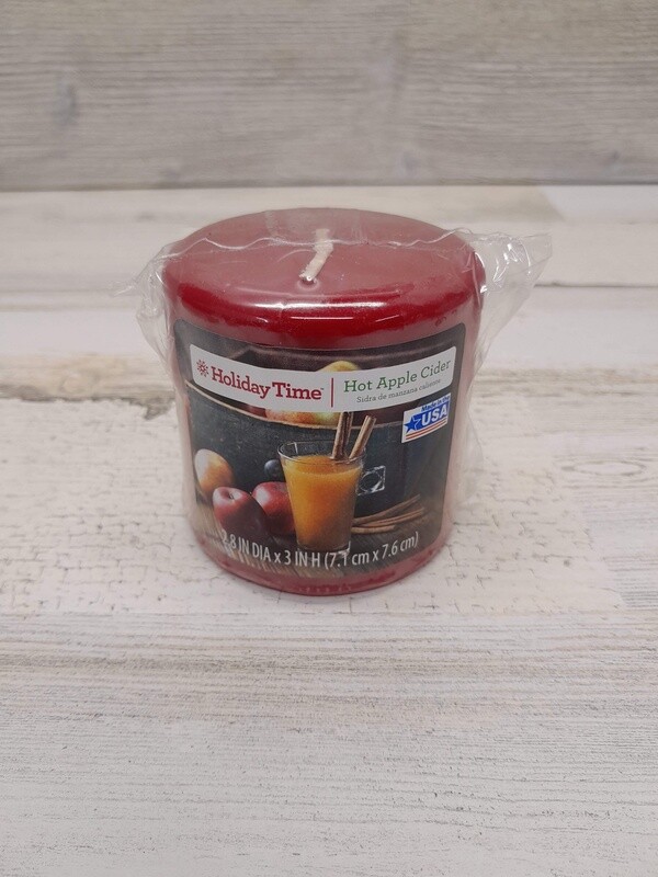 2.8&quot;x3&quot; Pillar Candle Hot Apple Cider
