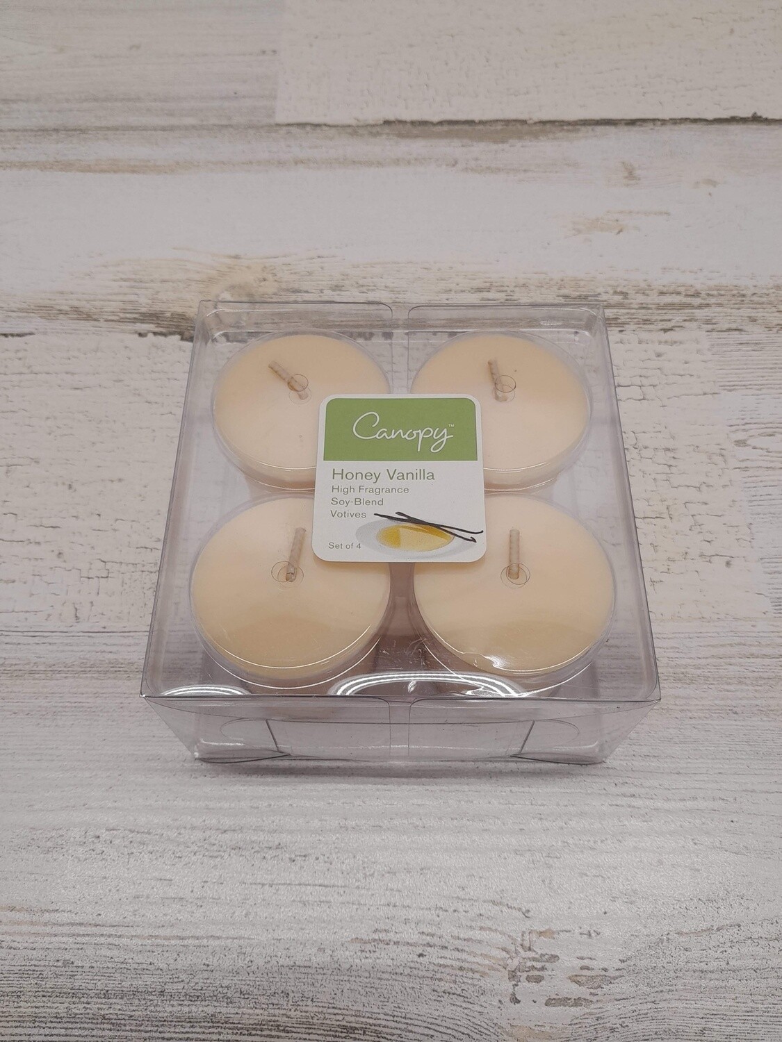 4pc Votive Honey Vanilla