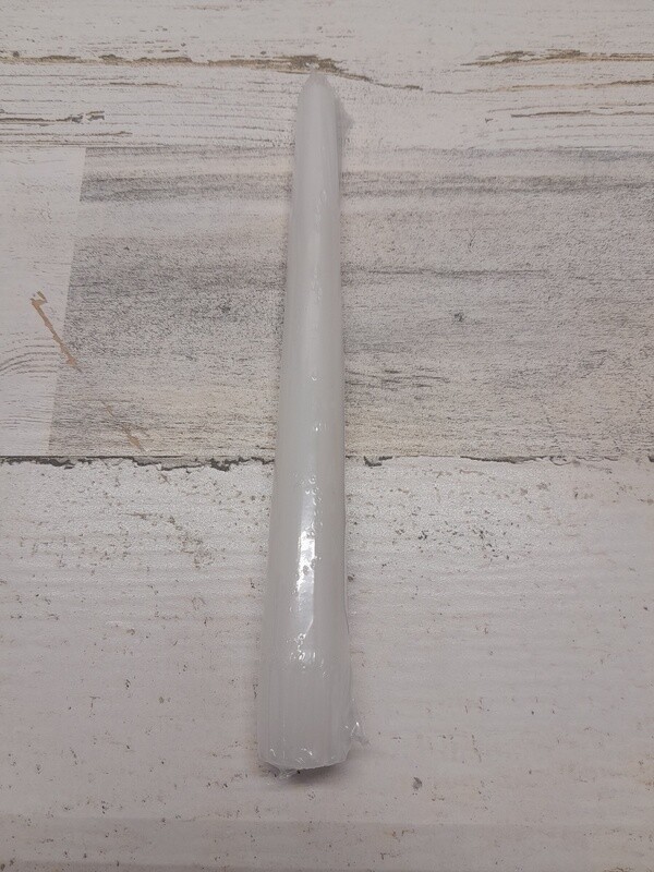 8&quot; Taper Candle White