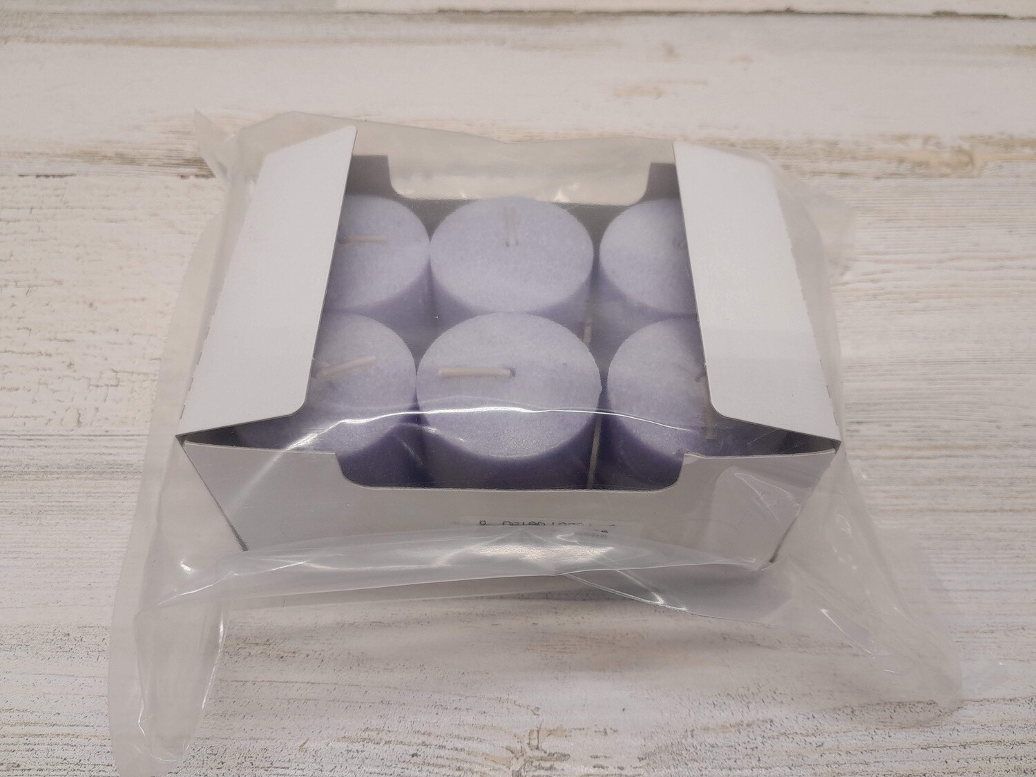 6pc Votive Blue Hydrangea