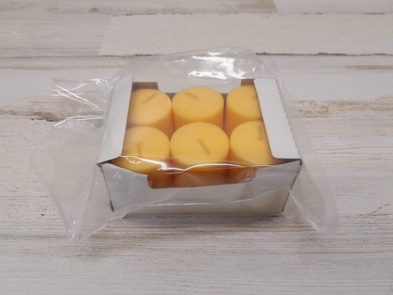 6pc Votive Yellow