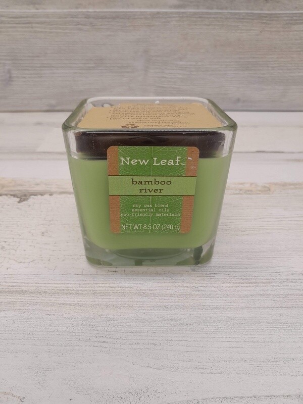 8.5oz 1 Wick Square Jar Candle Bamboo River