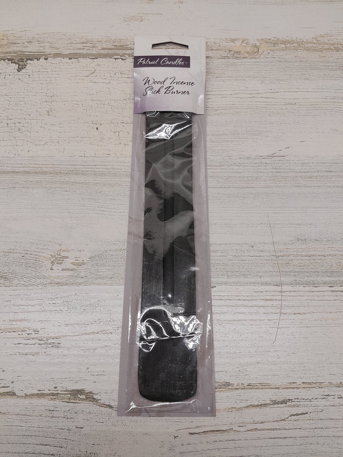 1pc Wood Incense Burner Black