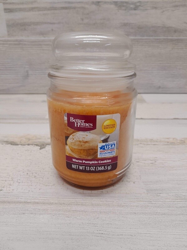 13oz 1 Wick Jar Candle Warm Pumpkin Cookies