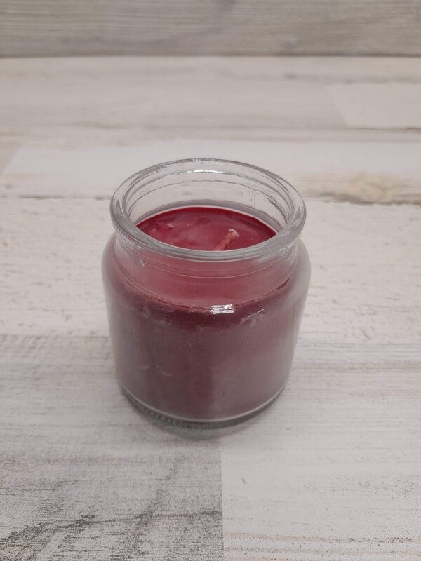 3oz 1 Wick Jar Candle Burgundy Apple Cinnamon