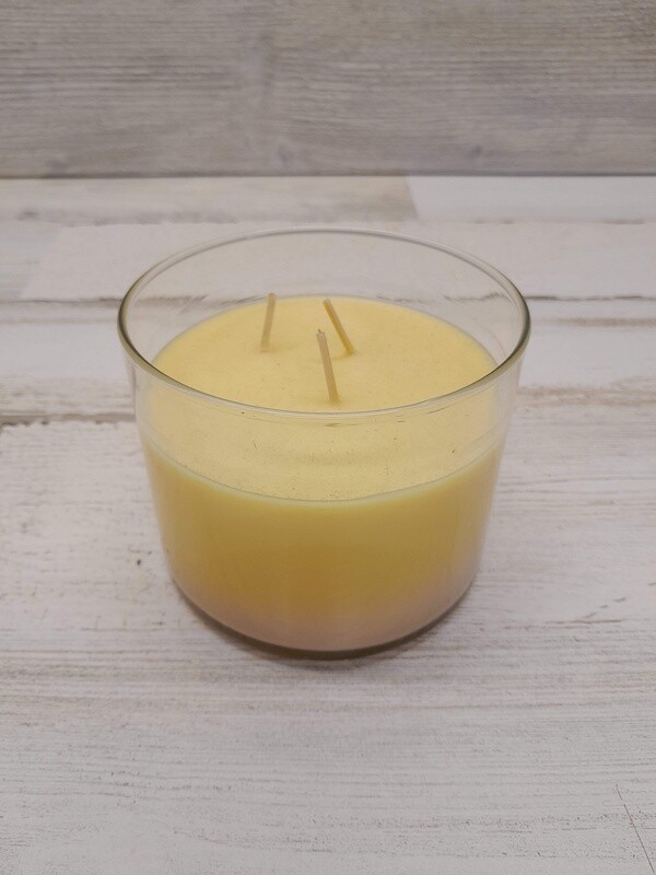 13.5oz 3 Wick Jar Candle Cream Brulee