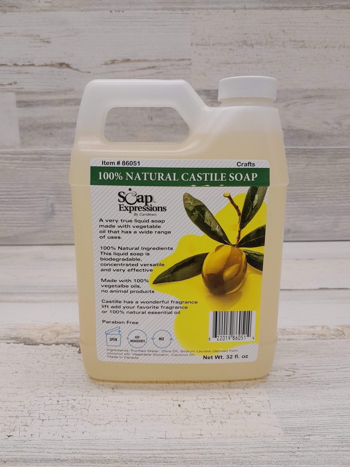 32oz 100% Natural Castile Soap Base