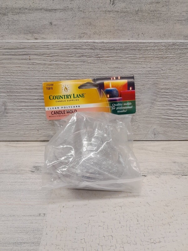 2.5&quot; Polycarb Ball Candle Mold Clear