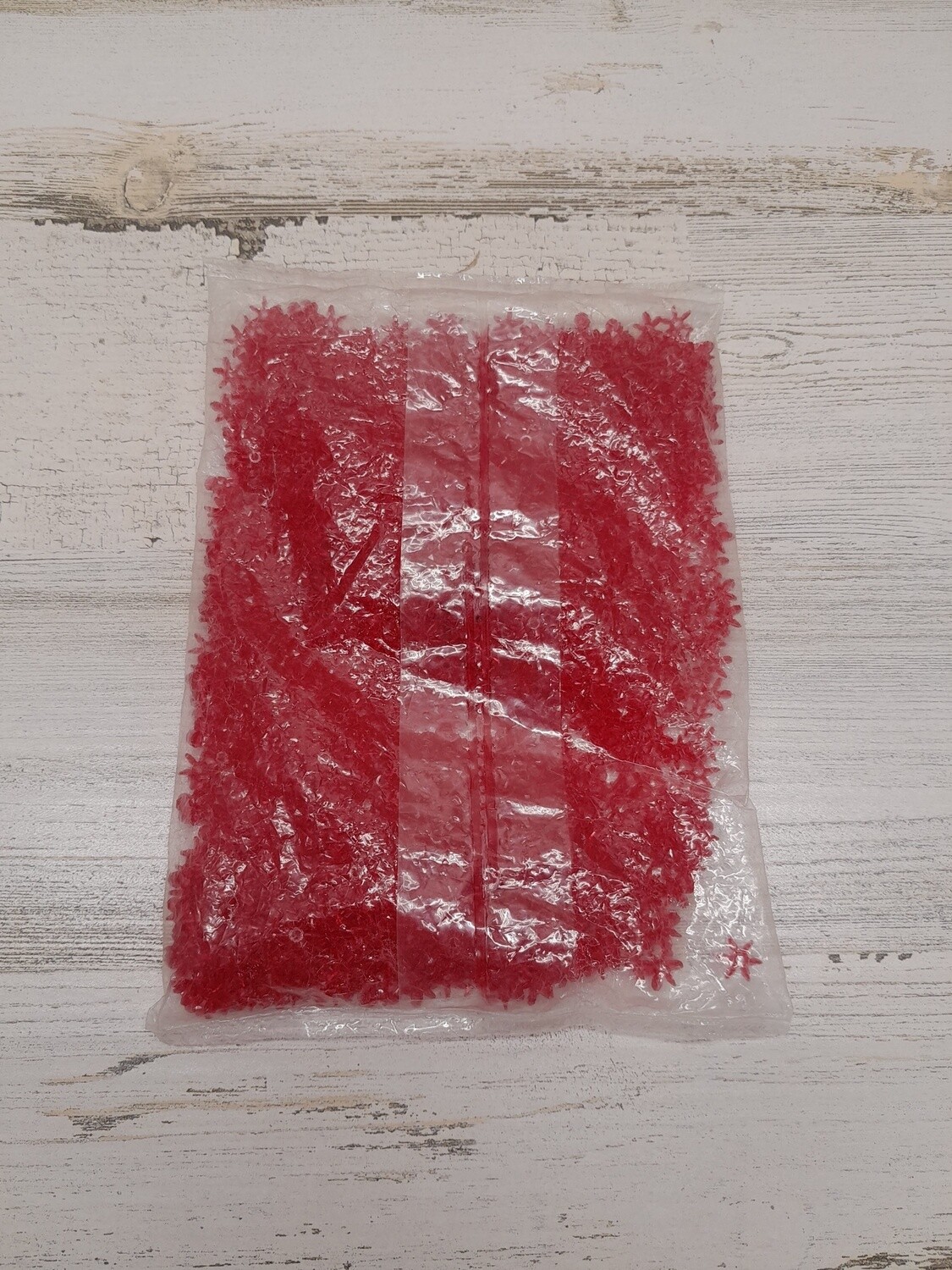 10mm Star flake Beads 1000pc Christmas Red