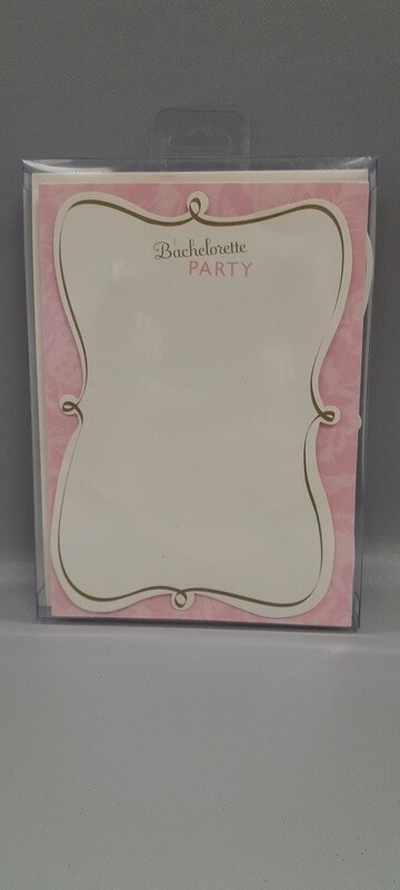 10pc Bachelorette Party Invitations Pink
