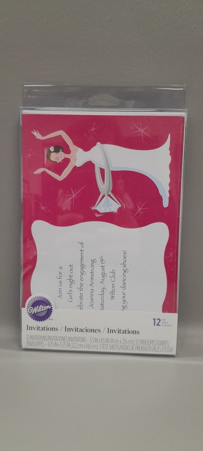 12pc Bachelorette Party Invitations
