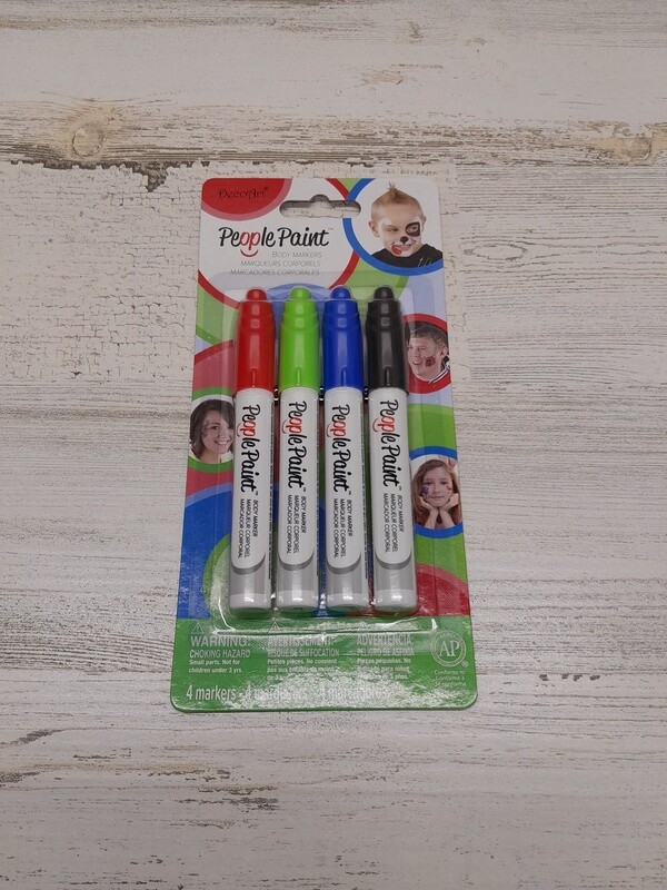 4pc People Paint  Markers Multi
