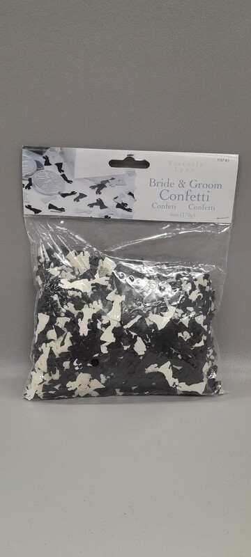 6oz Bridal Confetti Black/Ivory