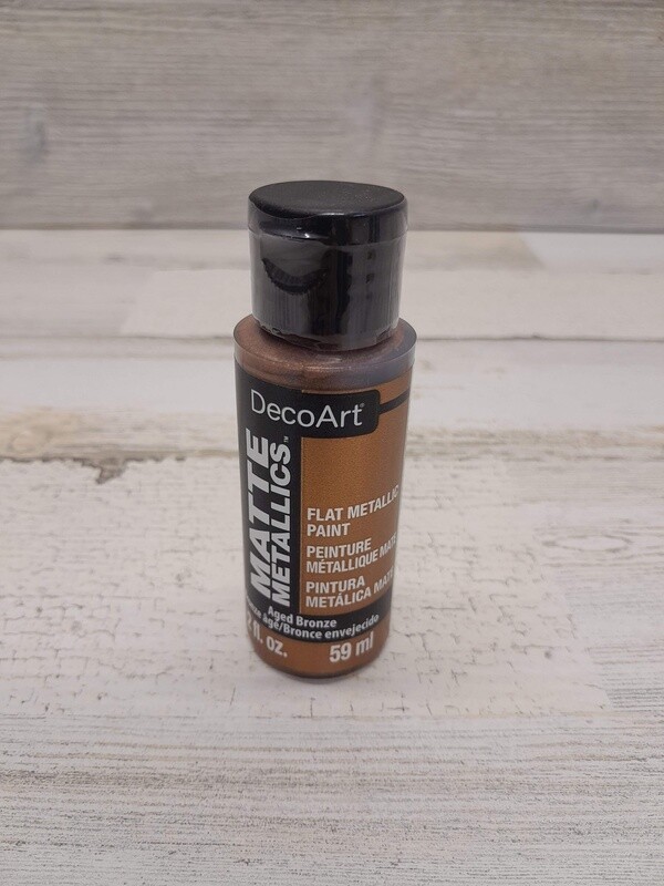 2oz Paint Matte Metallic Aged Bronze