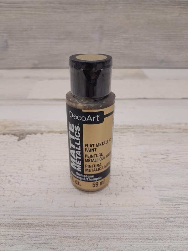 2oz Paint Matte Metallic Champagne