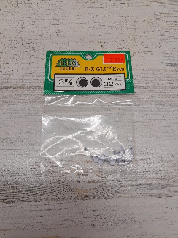 32pc 3mm Googly Eyes