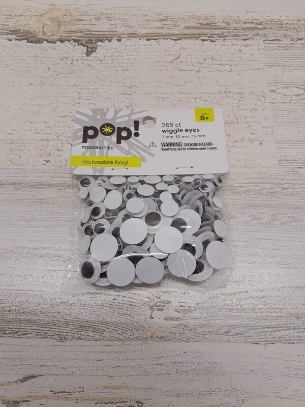 265pc 7mm-10mm-15mm Googly Eyes