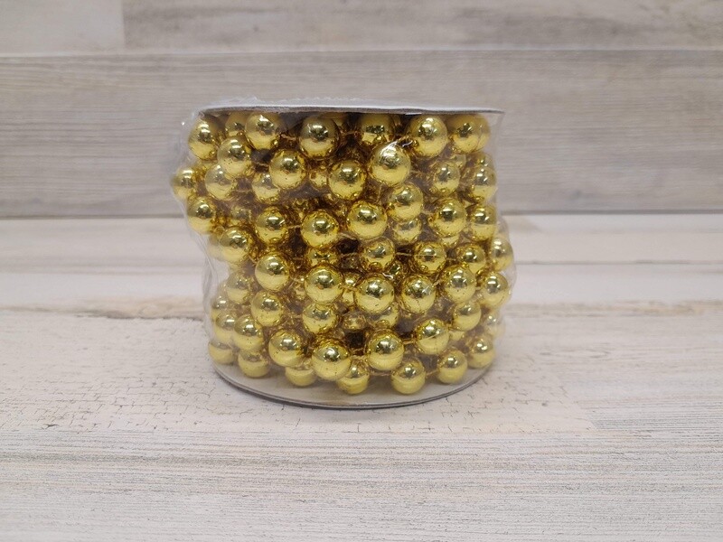 12mm 6yd Pearls Gold
