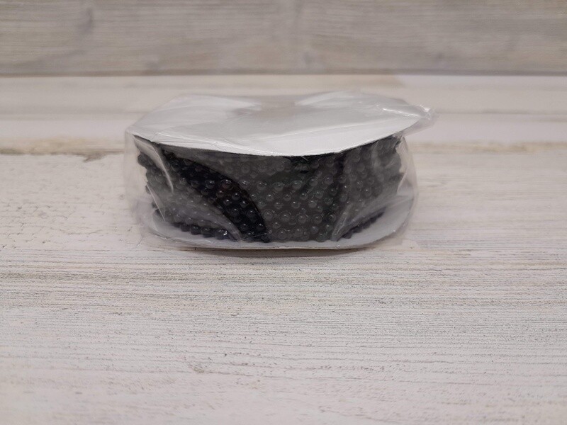 24yd 3mm Plastic MOT Pearl Strand Black