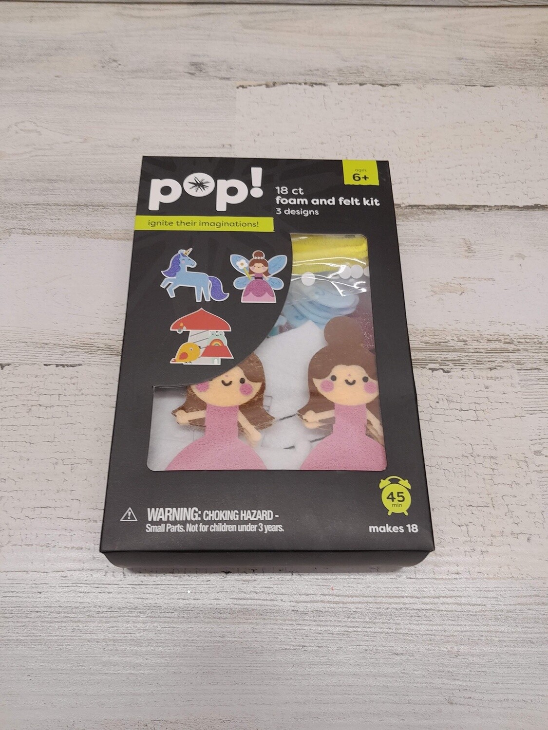 3pc Foam &amp; Felt Kit Unicorn/Fairy/Mushroom
