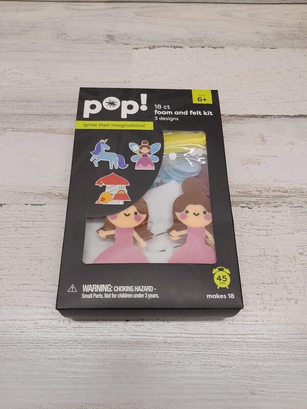 3pc Foam &amp; Felt Kit Unicorn/Fairy/Mushroom