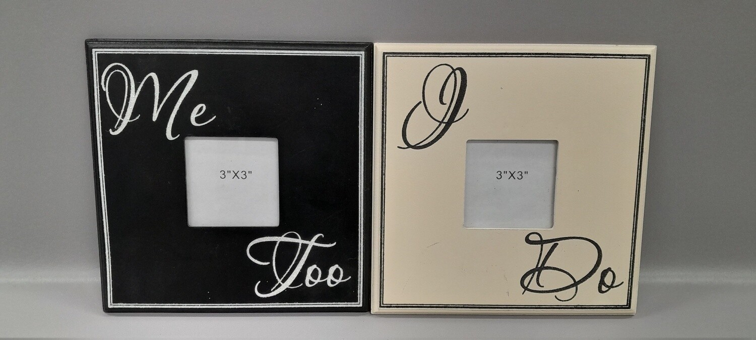 *7.5&quot; Wedding Photo Frame (Holds 3&quot; Photo) Assorted