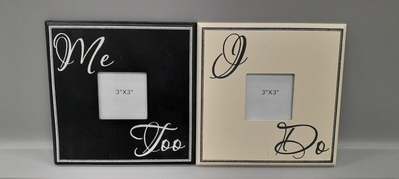 *7.5&quot; Wedding Photo Frame (Holds 3&quot; Photo) Assorted
