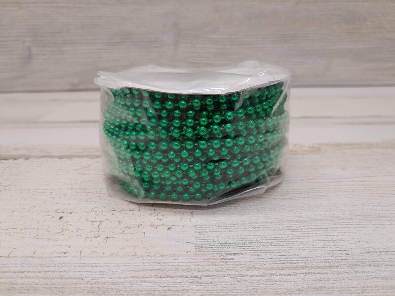 24yd 4mm Plastic MOT Pearl Strand Green