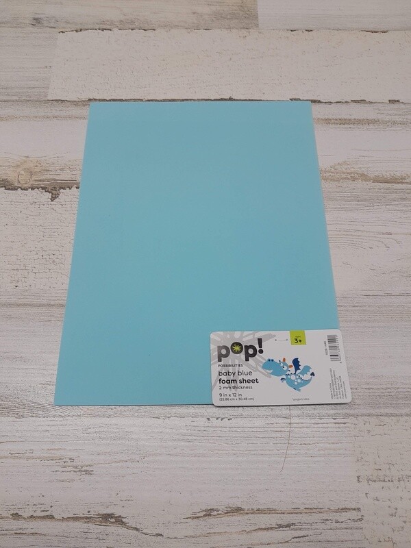 9&quot;x12&quot; 2mm Foam Sheet  Baby Blue