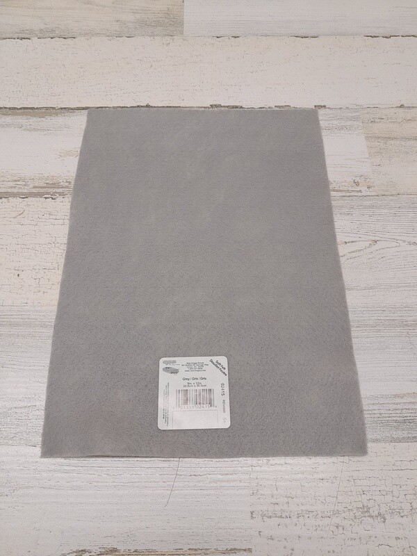 9&quot;x12&quot; Felt Sheet Grey