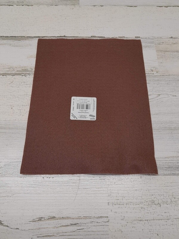 9&quot;x12&quot; Felt Sheet Cocoa
