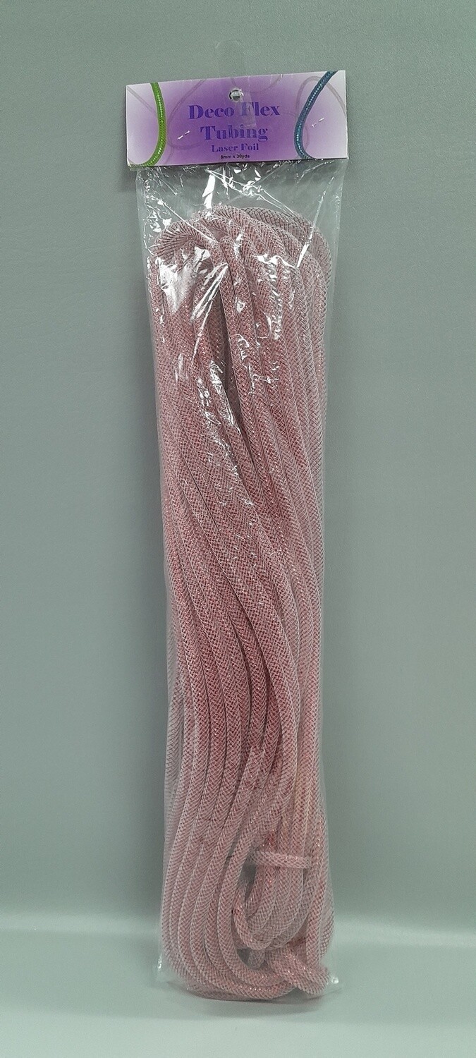 8mm x 30yd Mesh Tubing Red