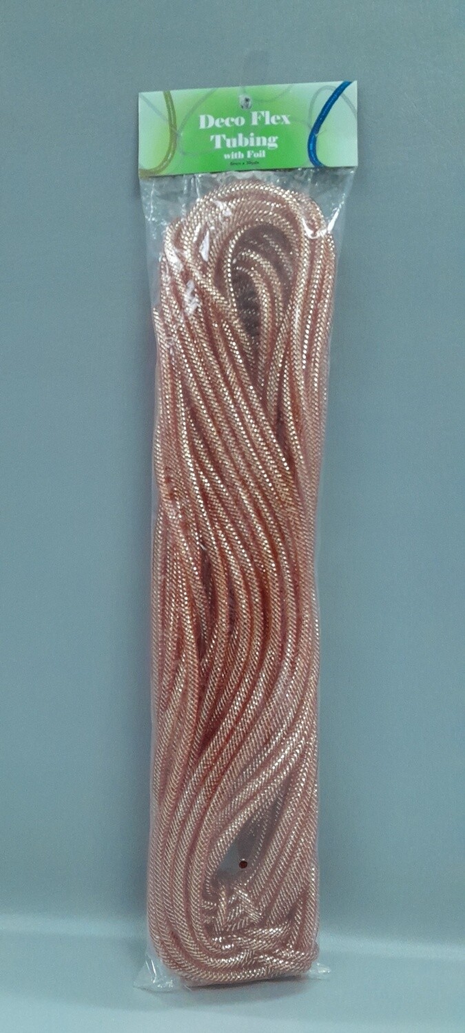 8mm x 30yd Mesh Tubing Red/Gold