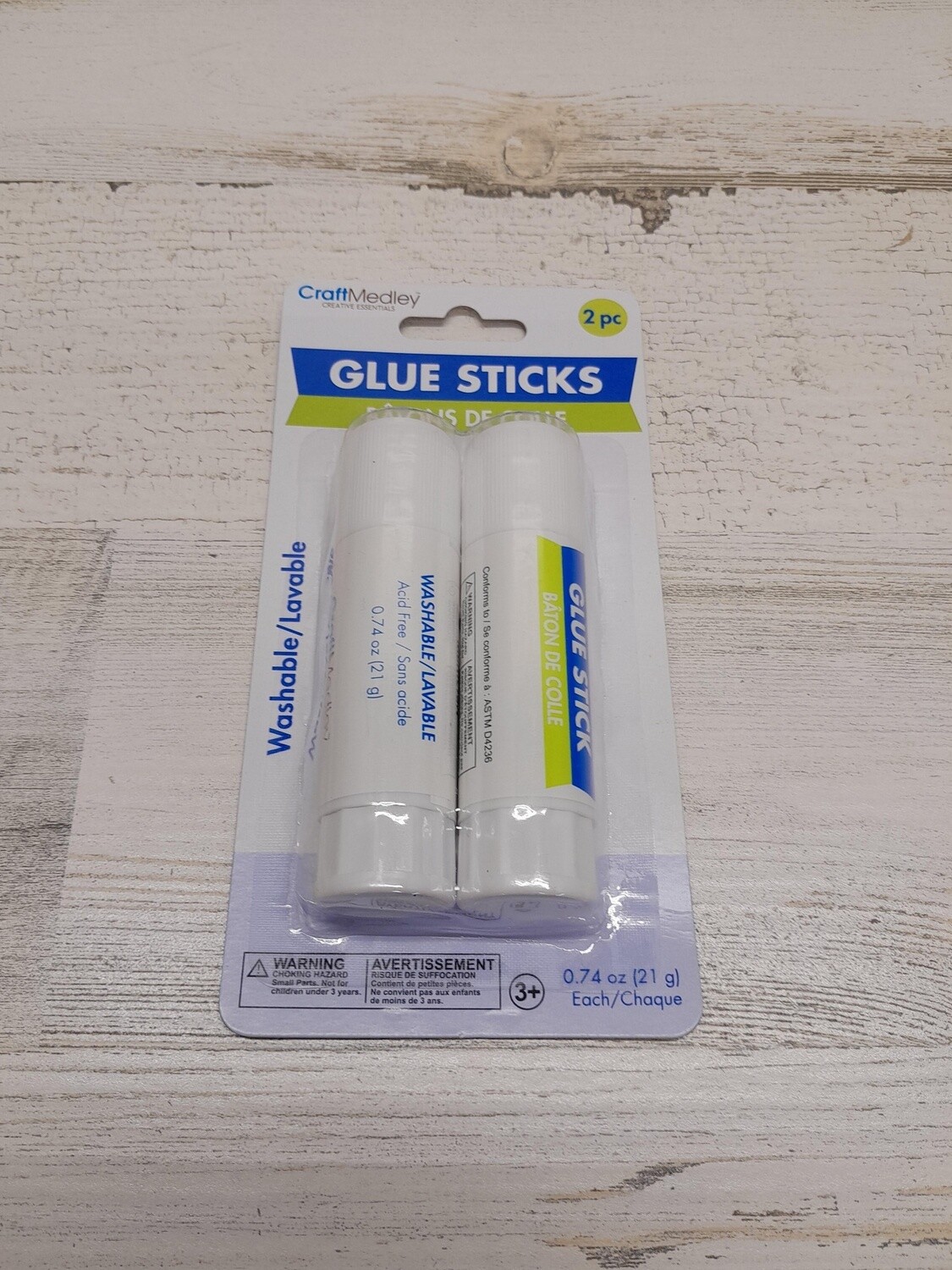 2pc .74oz Twist Up Glue Sticks