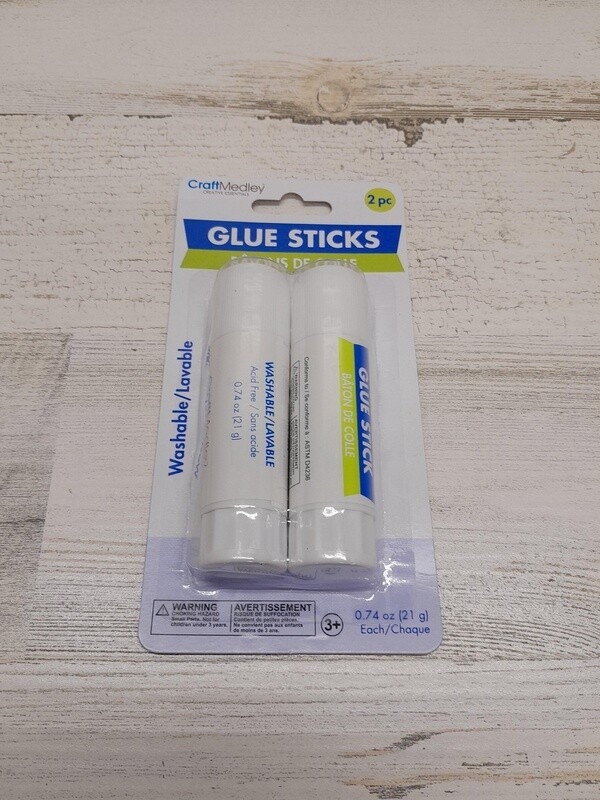 2pc .74oz Twist Up Glue Sticks