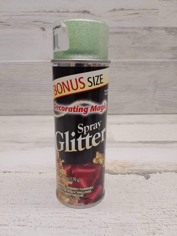 6oz Glitter  Spray Green