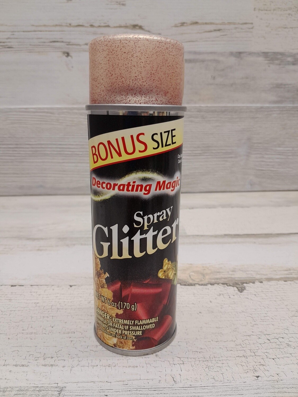 6oz Glitter  Spray Red