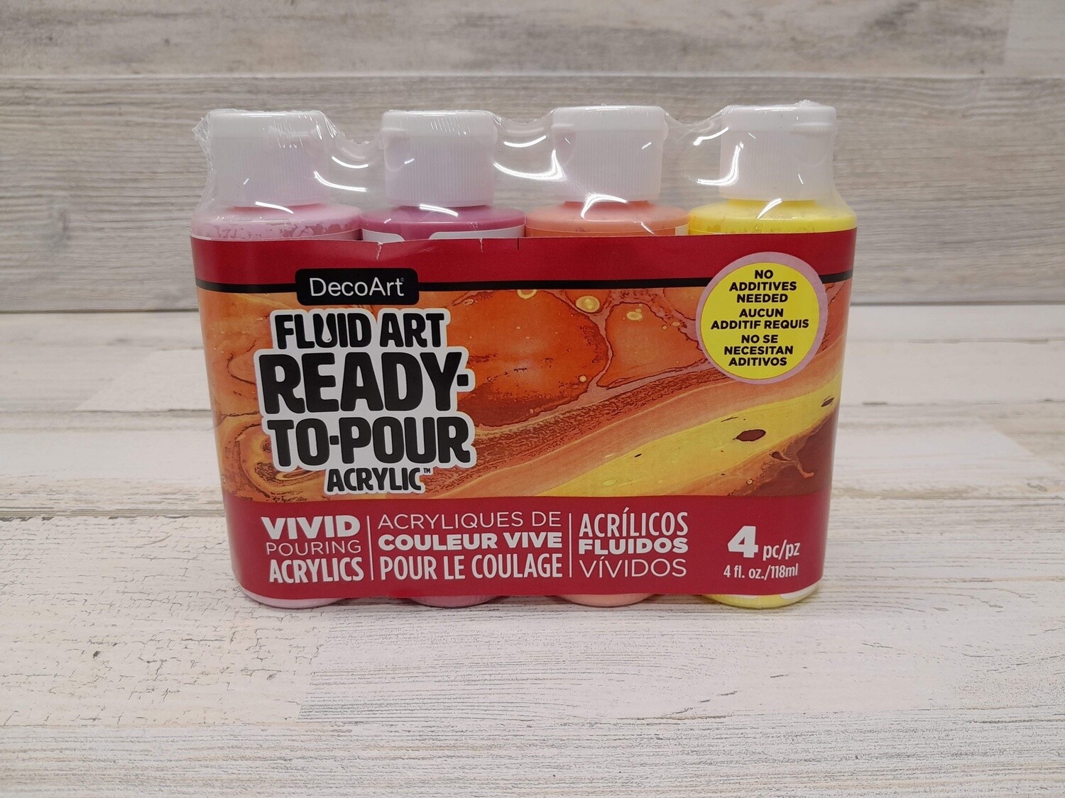 4pc 4oz Acrylic Pouring Kit Sweet Treat