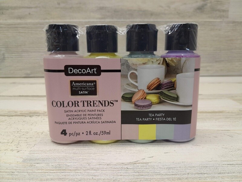 4pc 2oz Paint Tea Party
