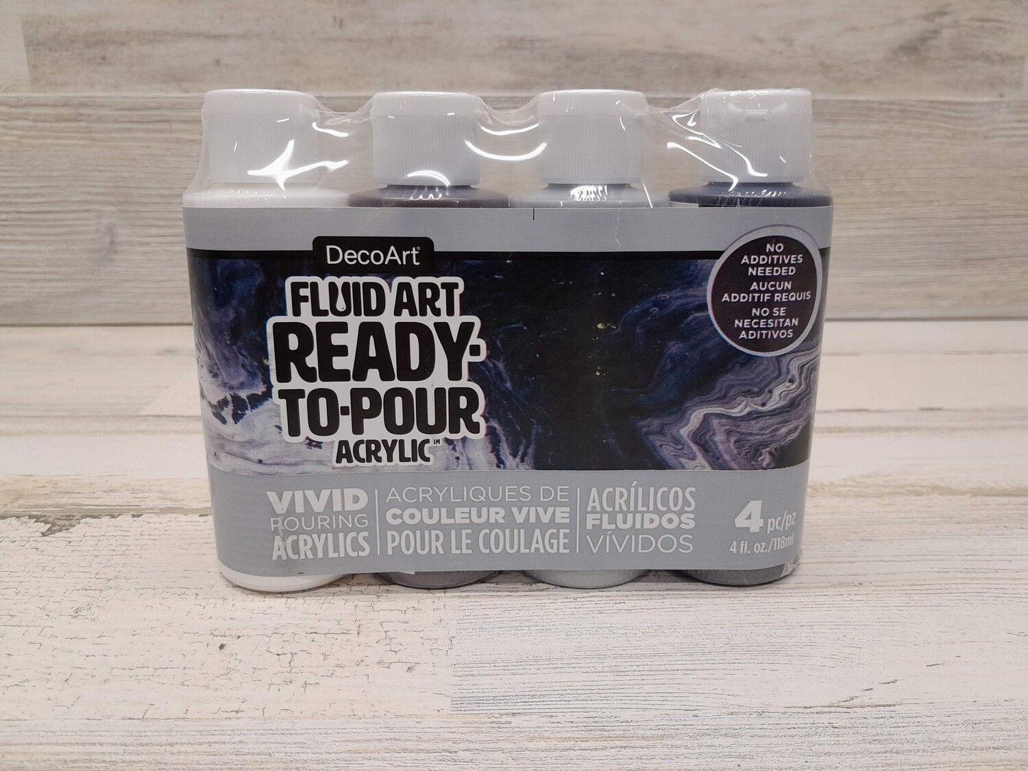 4pc 4oz Acrylic Pouring Kit Neutral