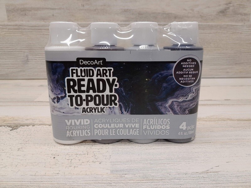 4pc 4oz Acrylic Pouring Kit Neutral