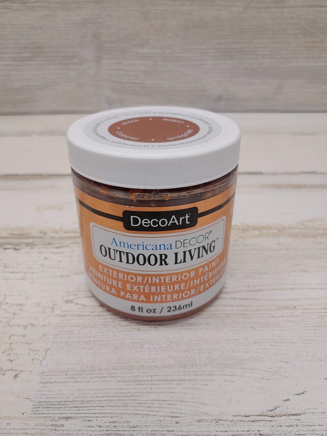 8oz Metallic Outdoor Living Paint Copper
