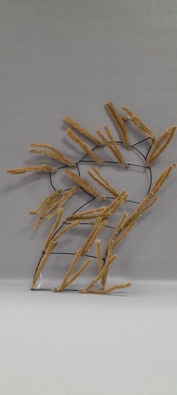 22.5" Horse Head Work Wreath Brown