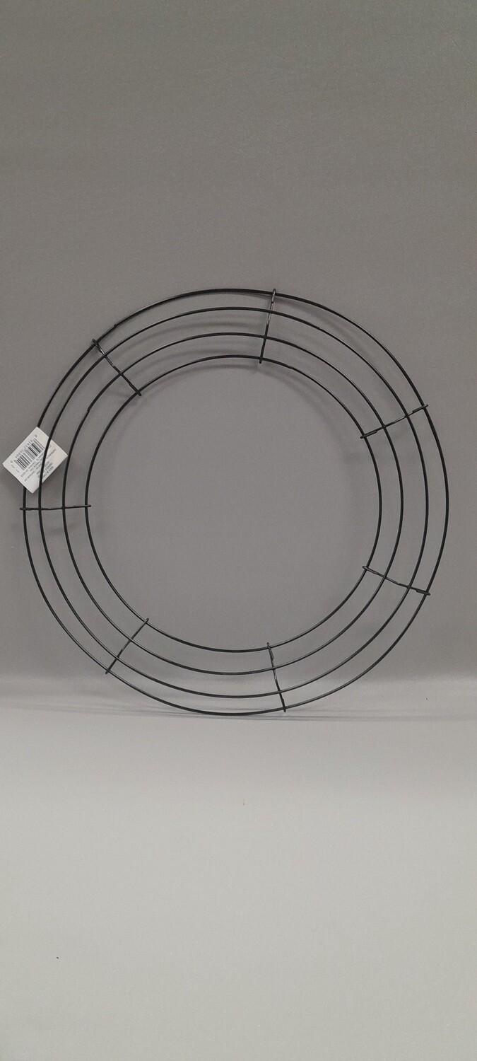 14&quot; 4 Ring Wire Box Wreath Form