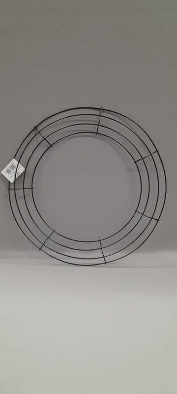 14&quot; 4 Ring Wire Box Wreath Form